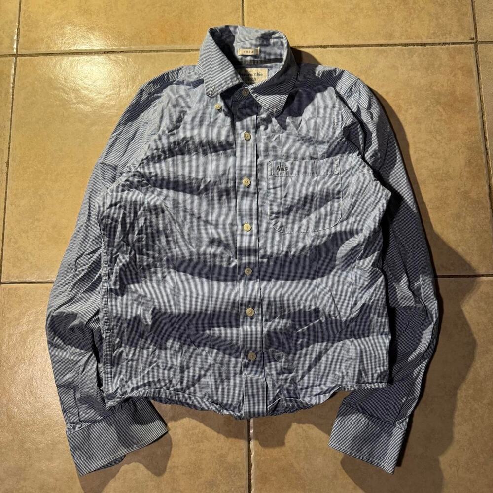 Vintage y2k abercrombie fitch plaid button up shirt Size S in Mens
